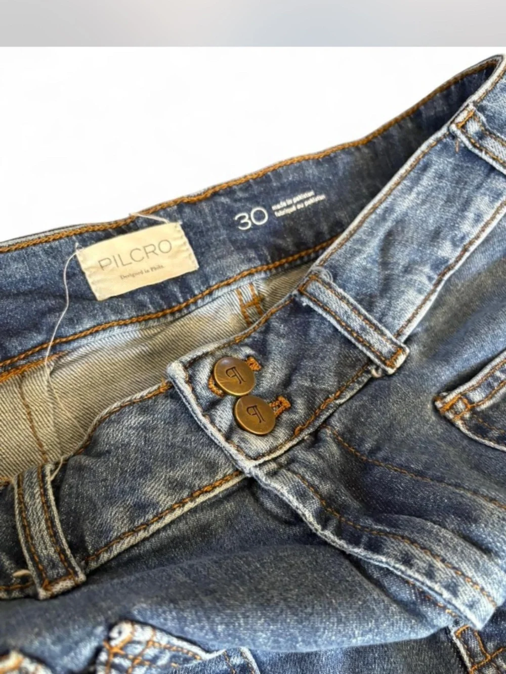 Pilcro The Wanderer Relaxed Seamed Jeans - Size 30 - Anthropologie - Picture 5 of 8